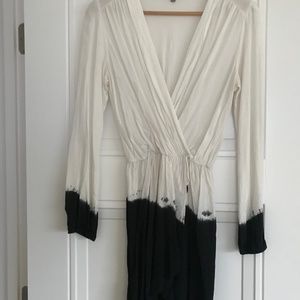 Topshop Love Dip dye wrap dress